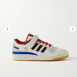 Adidas Originals Forum 84 suede-trimmed leather sneaker